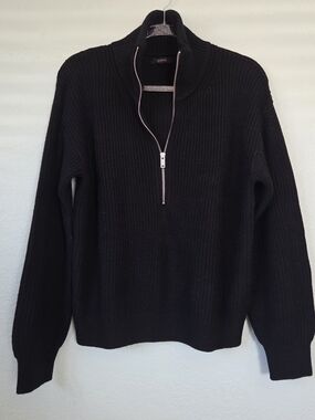 Quince Australian Merino Wool Half Zip Sweater Size Small